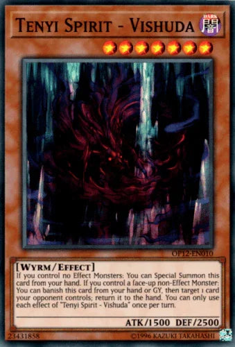 Dark, Effect Monster, OTS Tournament Pack 12, Super Rare, Unlimited, Wyrm Tenyi Spirit - Vishuda [OP12-EN010] Super Rare - Trading Card World