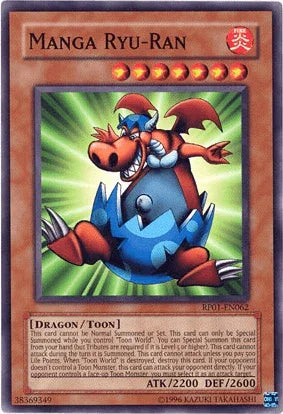 Common, Dragon, Fire, Retro Pack 1, Toon Monster, Unlimited Manga Ryu-Ran [RP01-EN062] Common - Trading Card World