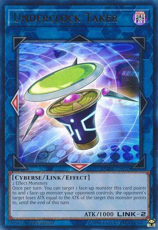 1st Edition, Cyberse, Dark, Duel Devastator, Link/Effect Monster, Ultra Rare Underclock Taker [DUDE-EN020] Ultra Rare - Trading Card World