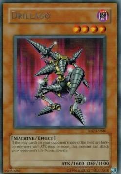 Dark, Effect Monster, Invasion of Chaos, Machine, Rare, Unlimited Drillago [IOC-EN026] Rare - Trading Card World