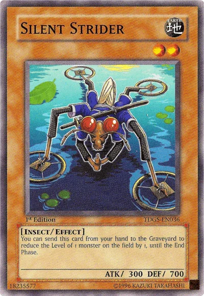 1st Edition, Common, Earth, Effect Monster, Insect, The Duelist Genesis, Unlimited Silent Strider [TDGS-EN036] Common - Trading Card World