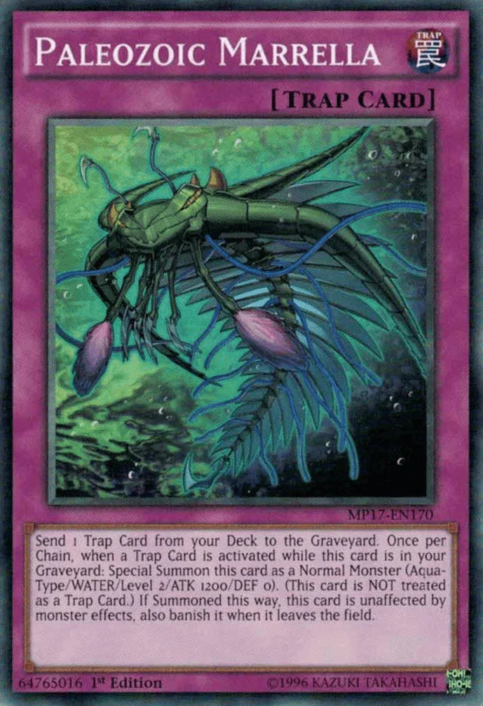 1st Edition, 2017 Mega-Tins Mega Pack, Common, Normal Trap, Trap Paleozoic Marrella [MP17-EN170] Common - Trading Card World