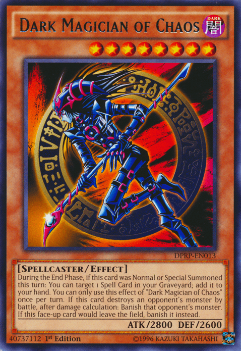 1st Edition, Dark, Duelist Pack: Rivals of the Pharaoh, Effect Monster, Rare, Spellcaster Dark Magician of Chaos [DPRP-EN013] Rare - Trading Card World
