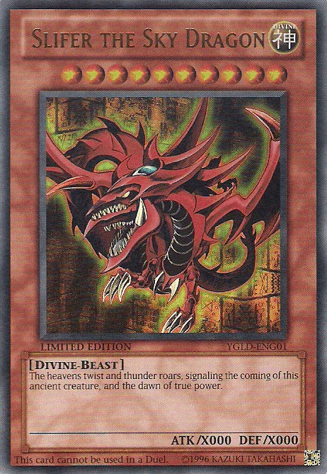 Divine, Divine-Beast, King of Games: Yugi's Legendary Decks, Limited, Normal Monster, Ultra Rare Slifer the Sky Dragon [YGLD-ENG01] Ultra Rare - Trading Card World