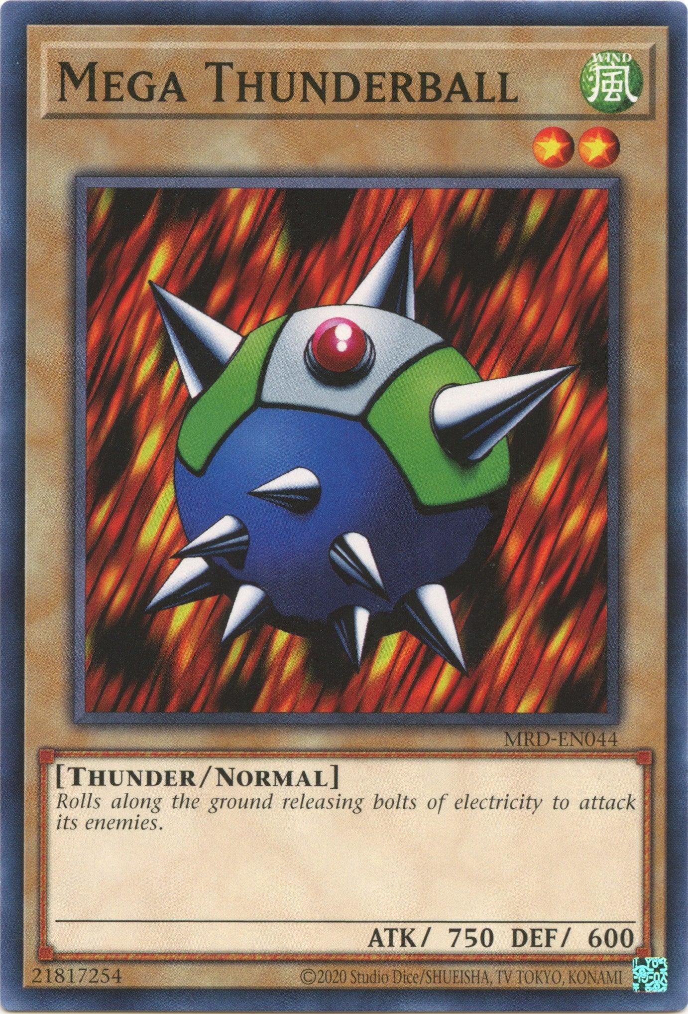 Common, Metal Raiders (25th Anniversary Edition), Normal Monster, Thunder, Unlimited, Wind Mega Thunderball (25th Anniversary) [MRD-EN044] Common - Trading Card World