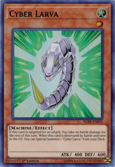 1st Edition, Battles of Legend: Relentless Revenge, Effect Monster, Light, Machine, Ultra Rare Cyber Larva [BLRR-EN019] Ultra Rare - Trading Card World