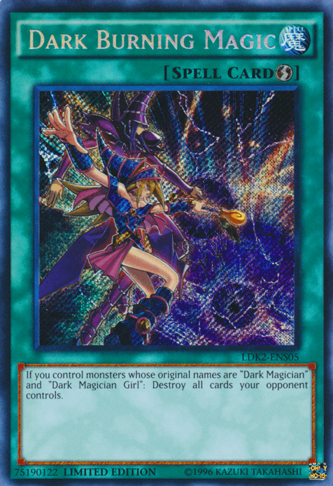 Legendary Decks II, Limited, Quick Play Spell, Secret Rare, Spell Dark Burning Magic [LDK2-ENS05] Secret Rare - Trading Card World