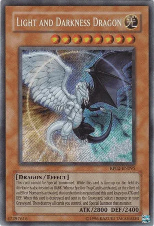 Dragon, Effect Monster, Light, Retro Pack 2, Secret Rare, Unlimited Light and Darkness Dragon [RP02-EN095] Secret Rare - Trading Card World