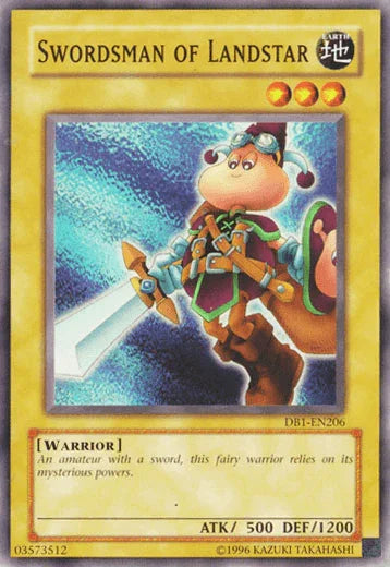 Common, Dark Beginning 1, Earth, Normal Monster, Unlimited, Warrior Swordsman of Landstar [DB1-EN206] Common - Trading Card World