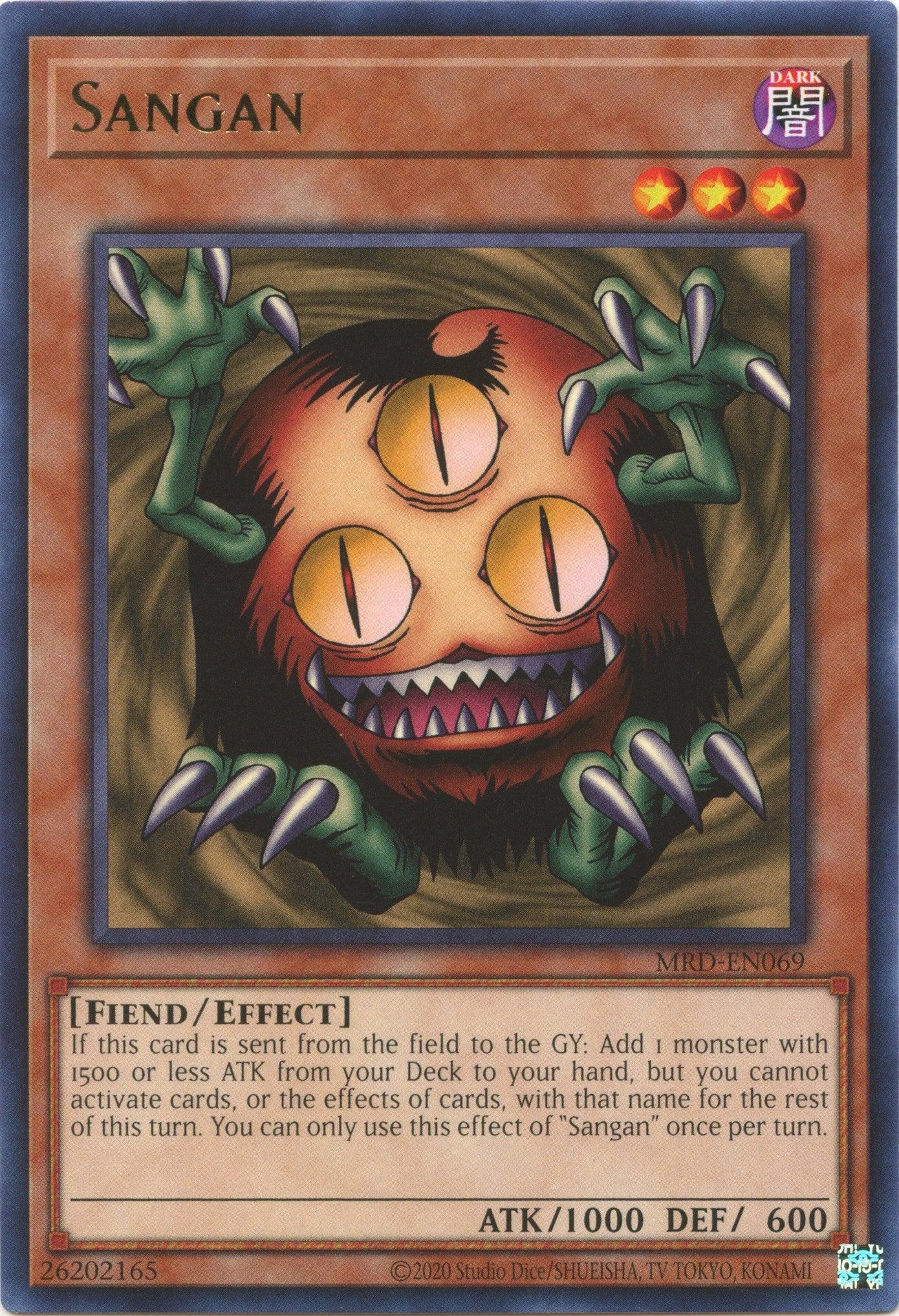 Dark, Effect Monster, Fiend, Metal Raiders (25th Anniversary Edition), Rare, Unlimited Sangan (25th Anniversary) [MRD-EN069] Rare - Trading Card World