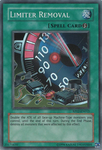 Quick Play Spell, Retro Pack 2, Spell, Super Rare, Unlimited Limiter Removal [RP02-EN015] Super Rare - Trading Card World