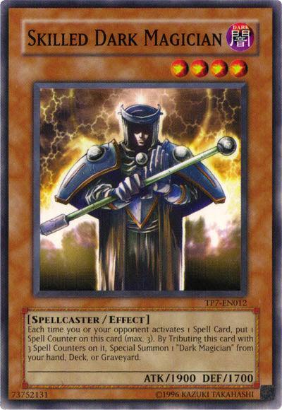Common, Dark, Effect Monster, Spellcaster, Tournament Pack 7, Unlimited Skilled Dark Magician [TP7-EN012] Common - Trading Card World