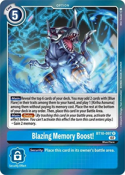 Blue, Blue Flare, BT10-097, Option, Rare, Revision Pack Cards Blazing Memory Boost! [BT10-097] [Revision Pack Cards] - Trading Card World