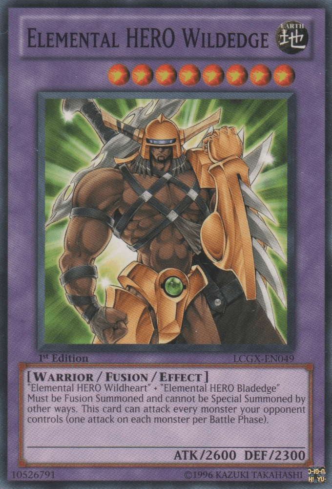 1st Edition, Common, Earth, Fusion/Effect Monster, Legendary Collection 2, Unlimited, Warrior Elemental HERO Wildedge [LCGX-EN049] Common - Trading Card World