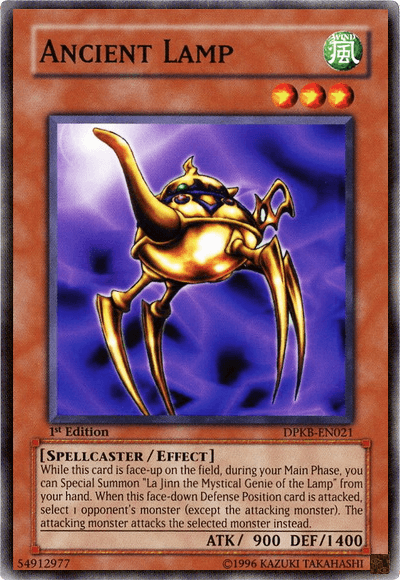 1st Edition, Common, Duelist Pack: Kaiba, Effect Monster, Spellcaster, Unlimited, Wind Ancient Lamp [DPKB-EN021] Common - Trading Card World