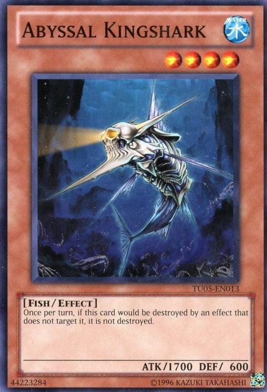 Common, Effect Monster, Fish, Turbo Pack: Booster Five, Unlimited, Water Abyssal Kingshark [TU05-EN013] Common - Trading Card World