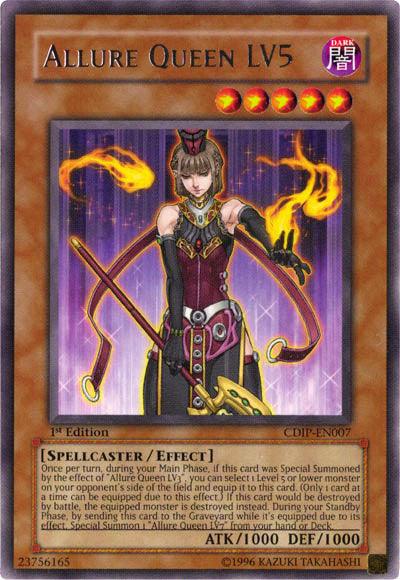 1st Edition, Cyberdark Impact, Dark, Effect Monster, Rare, Spellcaster, Unlimited Allure Queen LV5 [CDIP-EN007] Rare - Trading Card World