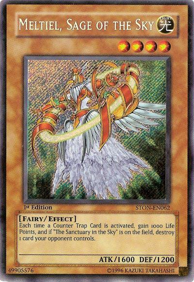 1st Edition, Effect Monster, Fairy, Light, Secret Rare, Strike of Neos, Unlimited Meltiel, Sage of the Sky [STON-EN062] Secret Rare - Trading Card World