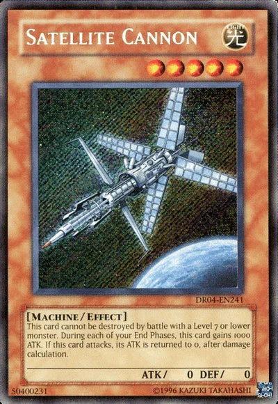 Dark Revelation Volume 4, Effect Monster, Light, Machine, Secret Rare, Unlimited Satellite Cannon [DR04-EN241] Secret Rare - Trading Card World