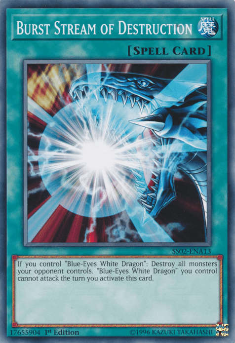 1st Edition, Common, Normal Spell, Speed Duel: Duelists of Tomorrow, Spell Burst Stream of Destruction [SS02-ENA13] Common - Trading Card World