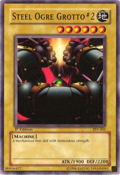 1st Edition, Common, Earth, Machine, Normal Monster, Pharaoh's Servant, Unlimited Steel Ogre Grotto #2 [PSV-001] Common - Trading Card World