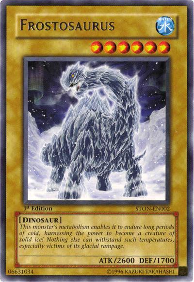 1st Edition, Dinosaur, Normal Monster, Rare, Strike of Neos, Unlimited, Water Frostosaurus [STON-EN002] Rare - Trading Card World