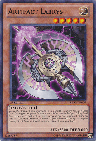 1st Edition, Common, Effect Monster, Fairy, Light, Primal Origin, Unlimited Artifact Labrys [PRIO-EN016] Common - Trading Card World