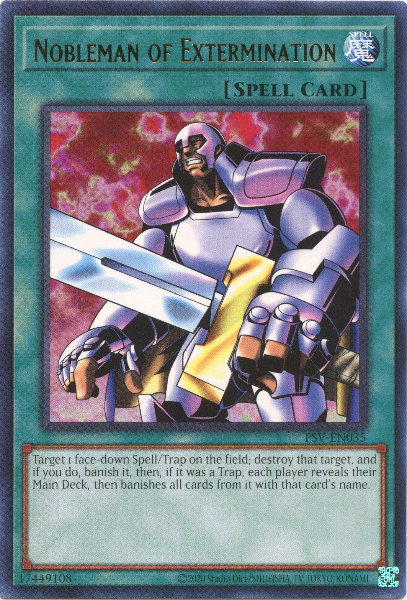 Normal Spell, Pharaoh's Servant (25th Anniversary Edition), Rare, Spell, Unlimited Nobleman of Extermination (25th Anniversary) [PSV-EN035] Rare - Trading Card World