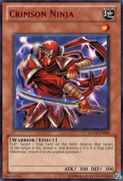 Duelist League Promo, Earth, Effect Monster, Rare, Unlimited, Warrior Crimson Ninja (Red) [DL13-EN004] Rare - Trading Card World