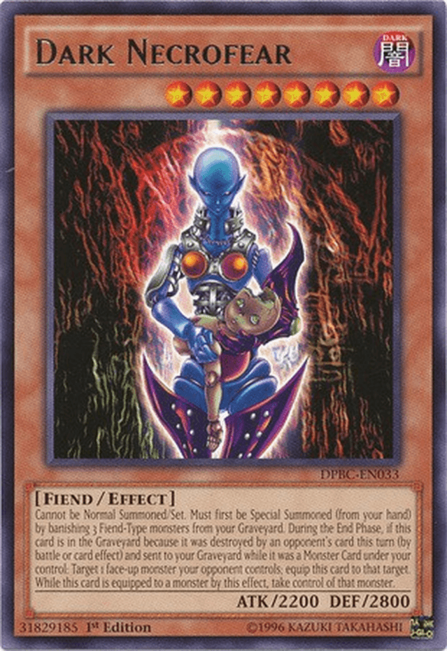 1st Edition, Dark, Duelist Pack: Battle City, Effect Monster, Fiend, Rare Dark Necrofear [DPBC-EN033] Rare - Trading Card World