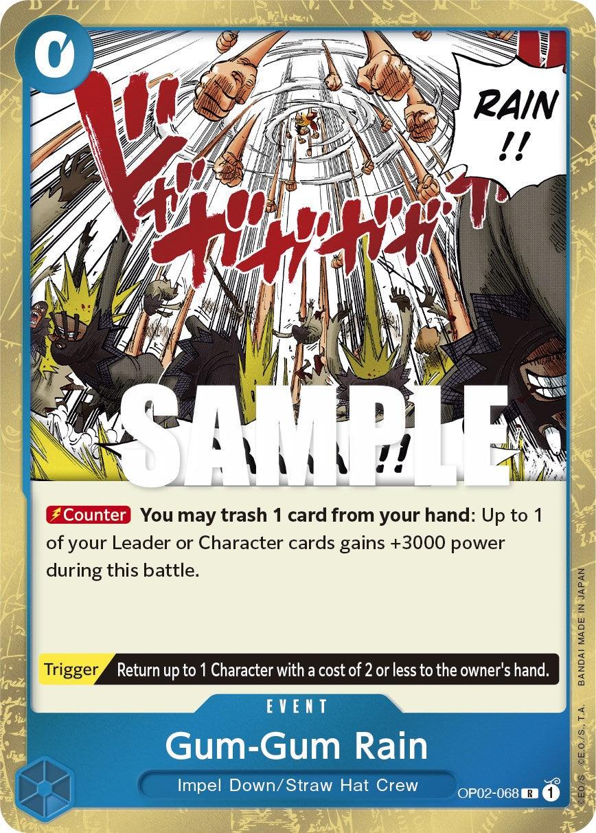 Event, Impel Down, Paramount War, Rare, Straw Hat Crew Gum-Gum Rain [Paramount War] - Trading Card World