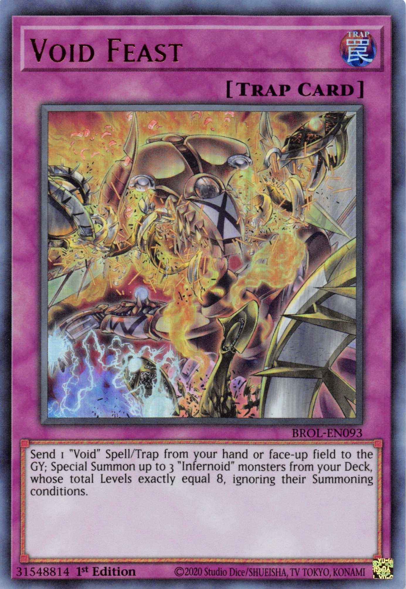 1st Edition, Brothers of Legend, Normal Trap, Trap, Ultra Rare Void Feast [BROL-EN093] Ultra Rare - Trading Card World