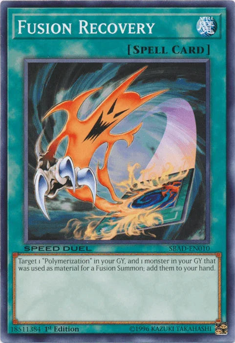 1st Edition, Common, Normal Spell, Speed Duel: Attack from the Deep, Spell Fusion Recovery [SBAD-EN010] Common - Trading Card World