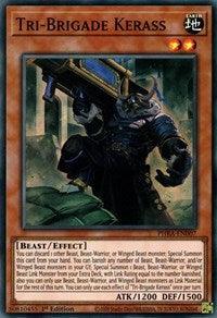 1st Edition, Beast, Earth, Effect Monster, Phantom Rage, Super Rare Tri-Brigade Kerass [PHRA-EN007] Super Rare - Trading Card World