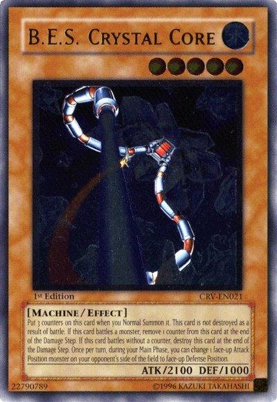 1st Edition, Cybernetic Revolution, Effect Monster, Machine, Ultimate Rare, Unlimited, Water B.E.S. Crystal Core [CRV-EN021] Ultimate Rare - Trading Card World