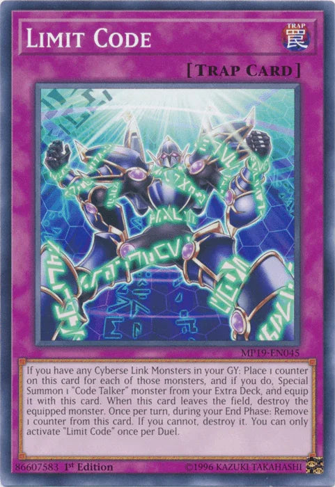 1st Edition, 2019 Gold Sarcophagus Tin Mega Pack, Common, Normal Trap, Trap, Unlimited Limit Code [MP19-EN045] Common - Trading Card World