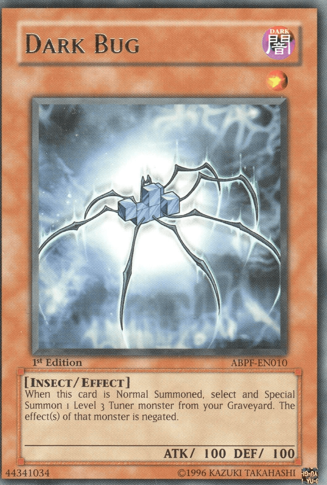 1st Edition, Absolute Powerforce, Dark, Effect Monster, Insect, Rare, Unlimited Dark Bug [ABPF-EN010] Rare - Trading Card World