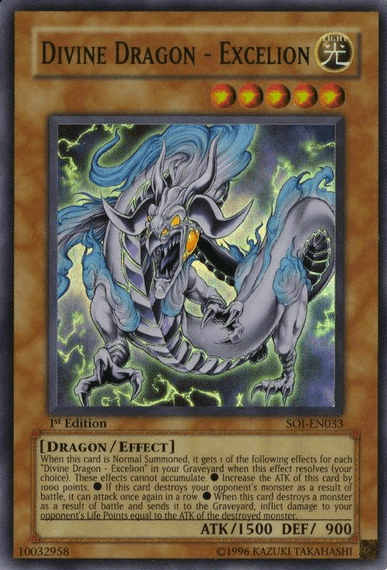 1st Edition, Dragon, Effect Monster, Light, Shadow of Infinity, Super Rare, Unlimited Divine Dragon - Excelion [SOI-EN033] Super Rare - Trading Card World