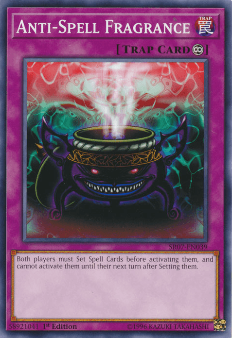 1st Edition, Common, Continuous Trap, Structure Deck: Zombie Horde, Trap Anti-Spell Fragrance [SR07-EN039] Common - Trading Card World