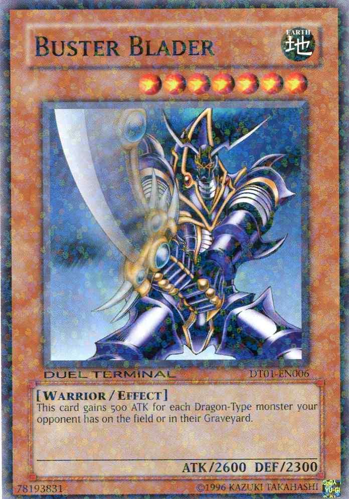Common, Duel Terminal 1, Earth, Effect Monster, Limited, Warrior Buster Blader [DT01-EN006] Common - Trading Card World