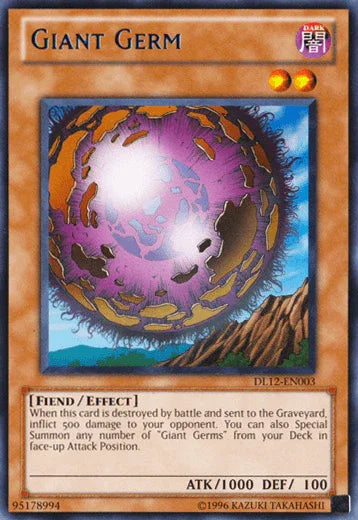 Dark, Duelist League Promo, Effect Monster, Fiend, Rare, Unlimited Giant Germ (Blue) [DL12-EN003] Rare - Trading Card World