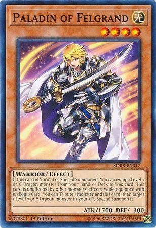 1st Edition, Common, Effect Monster, Light, Structure Deck: Rokket Revolt, Warrior Paladin of Felgrand [SDRR-EN017] Common - Trading Card World