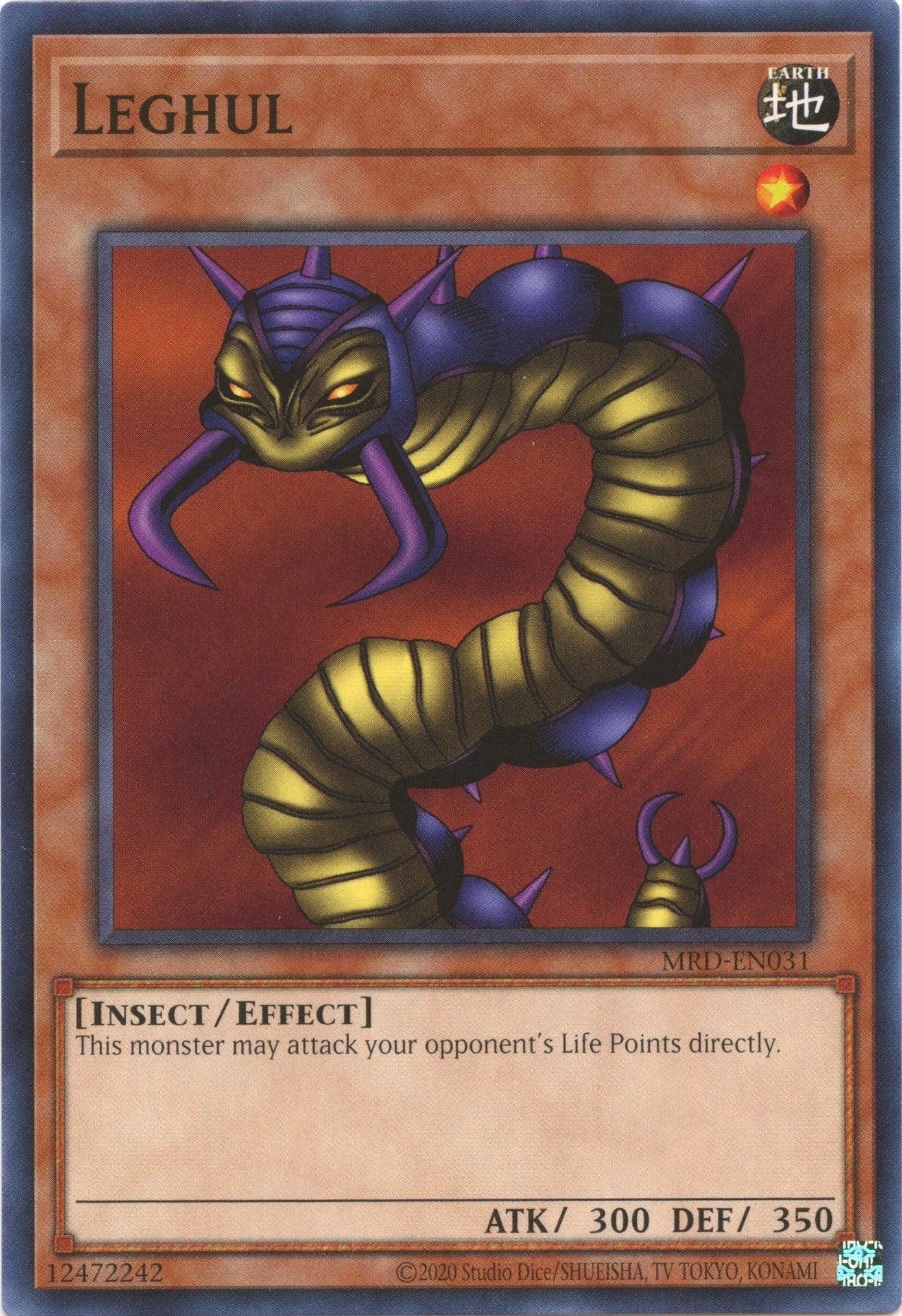 Common, Earth, Effect Monster, Insect, Metal Raiders (25th Anniversary Edition), Unlimited Leghul (25th Anniversary) [MRD-EN031] Common - Trading Card World