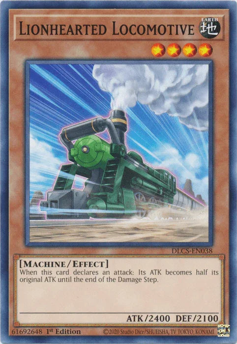 1st Edition, Common, Dragons of Legend: The Complete Series, Earth, Effect Monster, Machine Lionhearted Locomotive [DLCS-EN038] Common - Trading Card World
