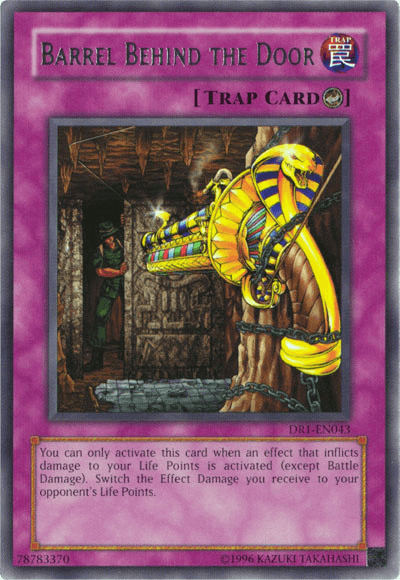 Counter Trap, Dark Revelation Volume 1, Rare, Trap, Unlimited Barrel Behind the Door [DR1-EN043] Rare - Trading Card World