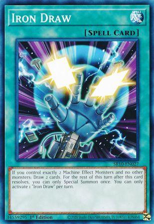 1st Edition, Common, Normal Spell, Spell, Structure Deck: Mechanized Madness Iron Draw [SR10-EN027] Common - Trading Card World