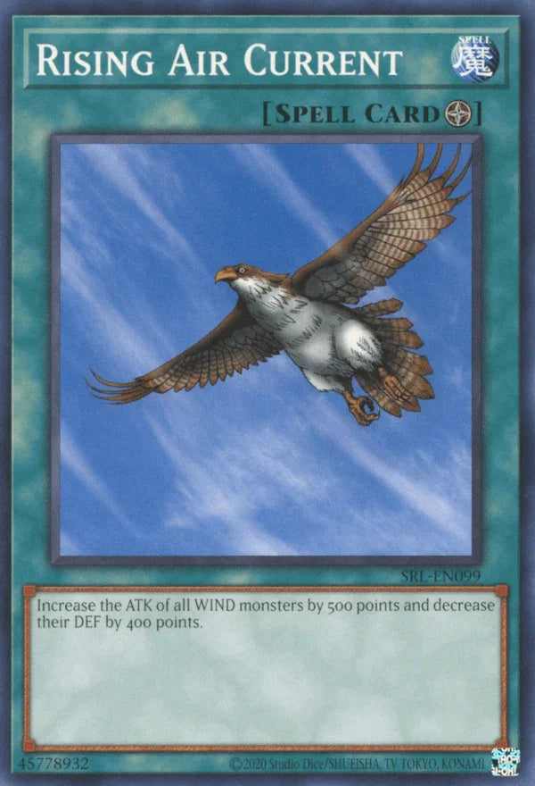 Normal Spell, Short Print, Spell, Spell Ruler, Unlimited Rising Air Current [SRL-EN099] Short Print - Trading Card World