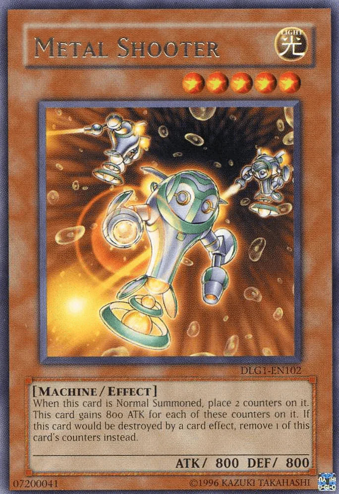 Dark Legends, Effect Monster, Light, Machine, Rare, Unlimited Metal Shooter [DLG1-EN102] Rare - Trading Card World