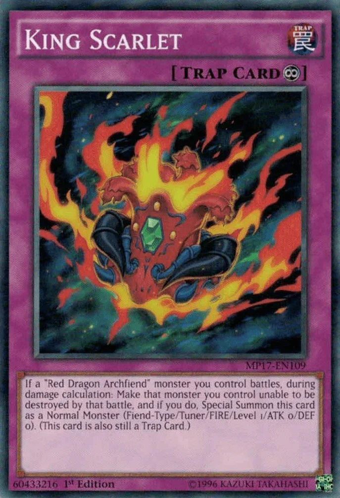 1st Edition, 2017 Mega-Tins Mega Pack, Common, Continuous Trap, Trap King Scarlet [MP17-EN109] Common - Trading Card World