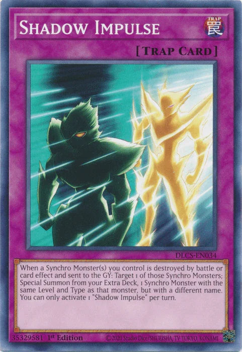 1st Edition, Common, Dragons of Legend: The Complete Series, Normal Trap, Trap Shadow Impulse [DLCS-EN034] Common - Trading Card World